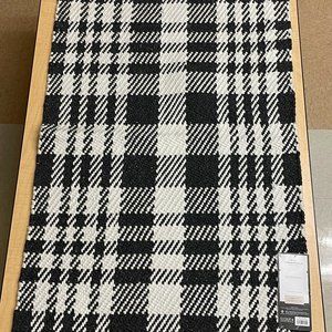 Accent Rug by Threshold-(Target brand): Black and white pattern.
